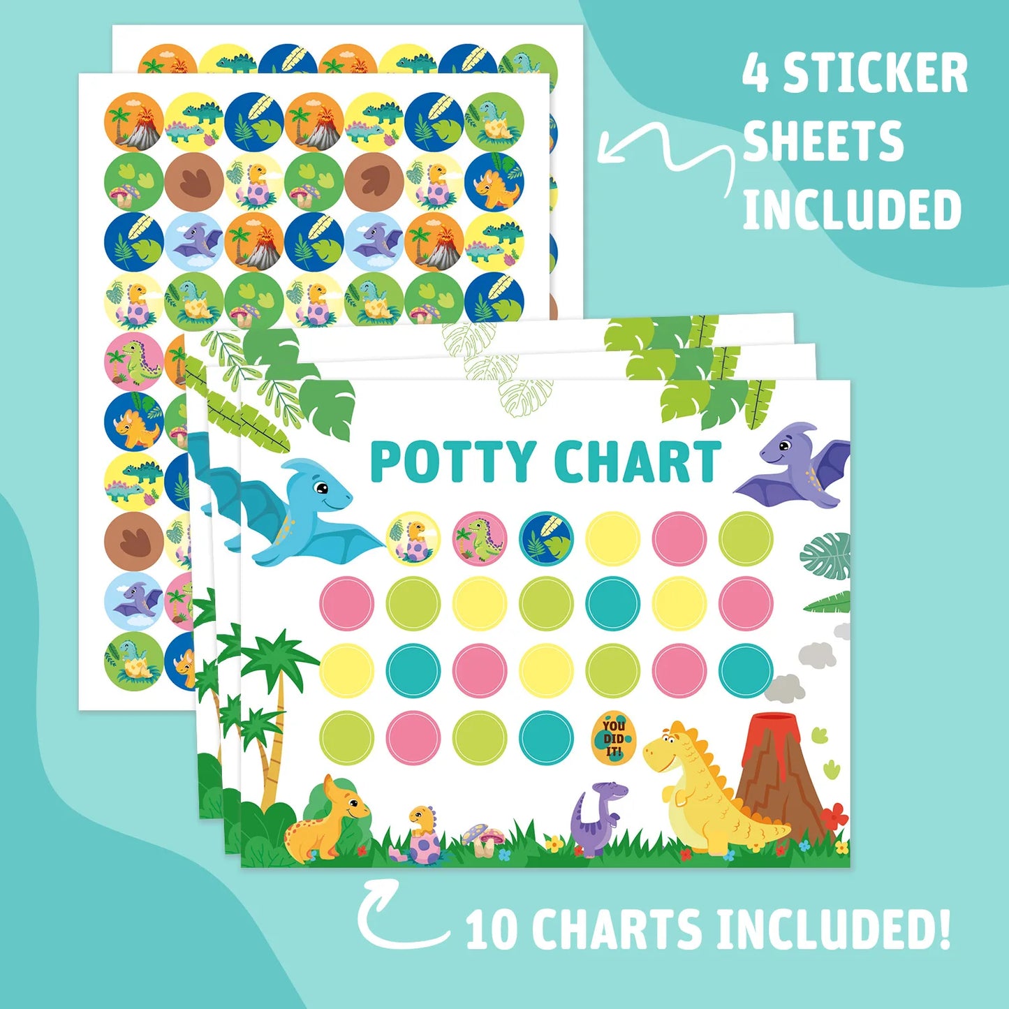 PottyPal Potty Training Stickers & Reward Chart