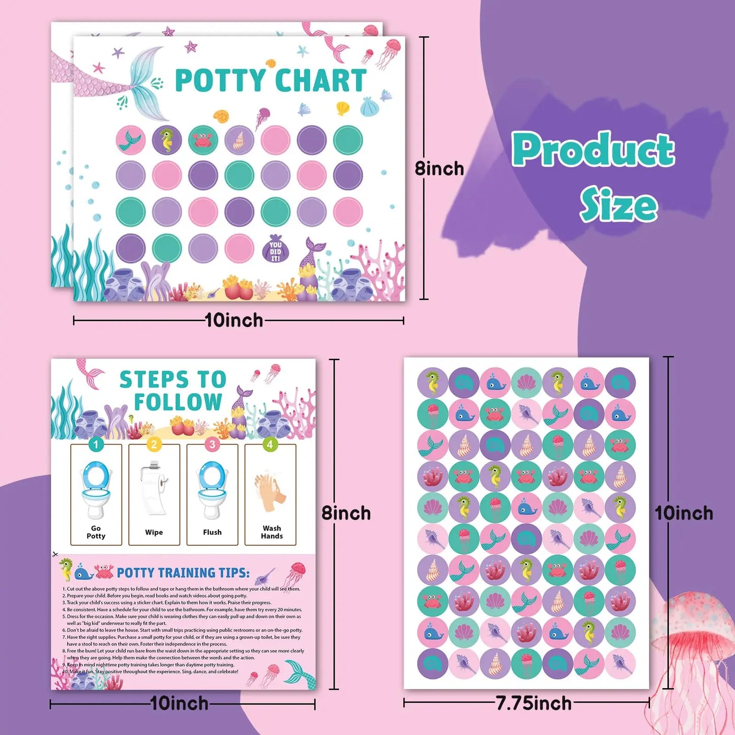 PottyPal Potty Training Stickers & Reward Chart